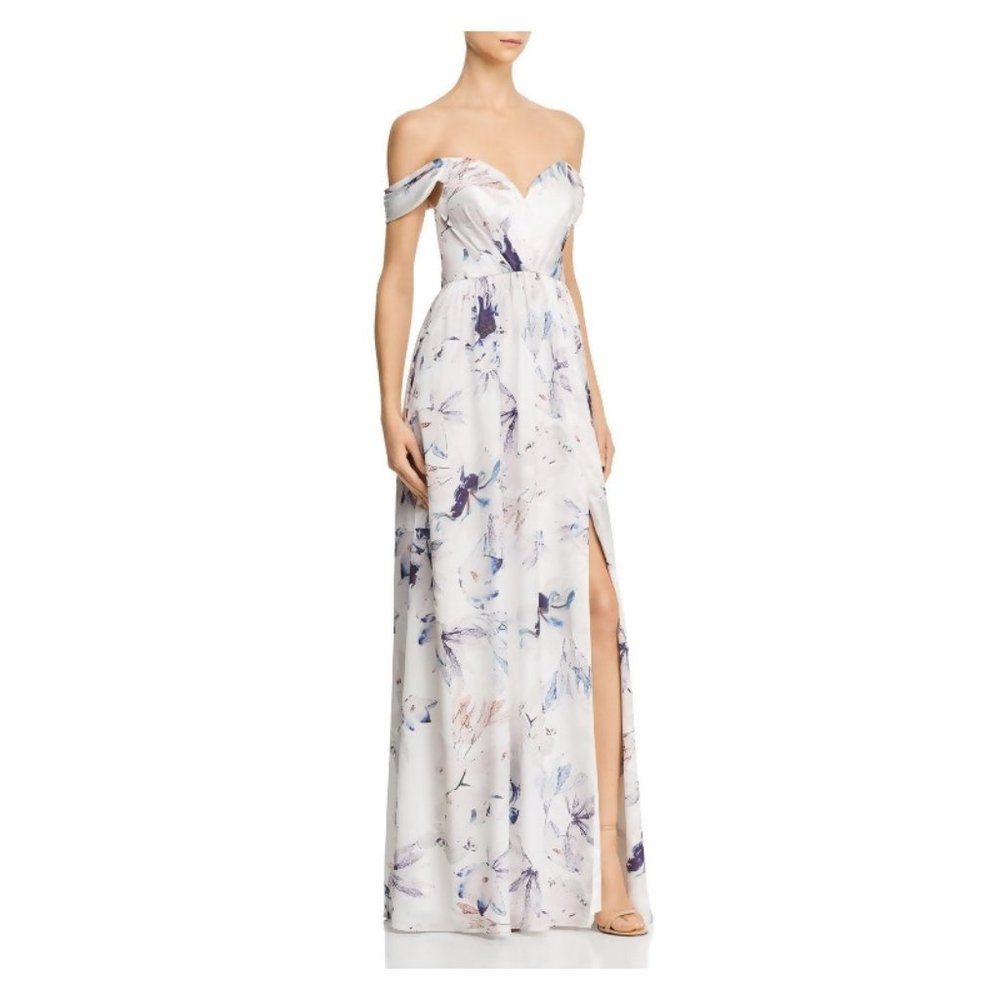 NWT BARIANO Shelley Floral Sheath Formal Dress